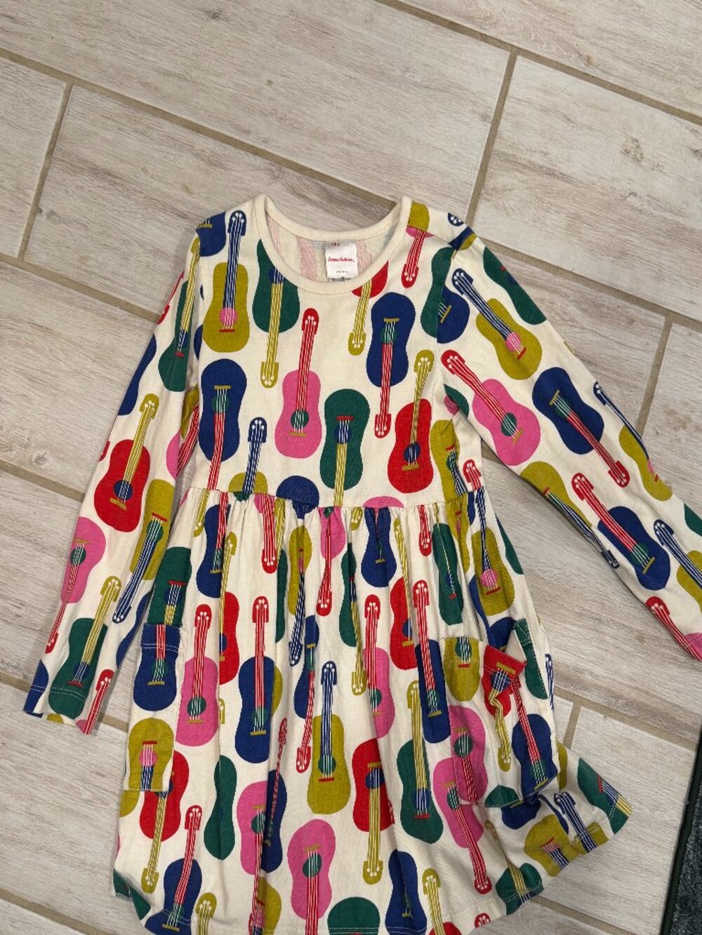 Hanna Andersson Colorful Guitar Twirl Dress Size 5 110